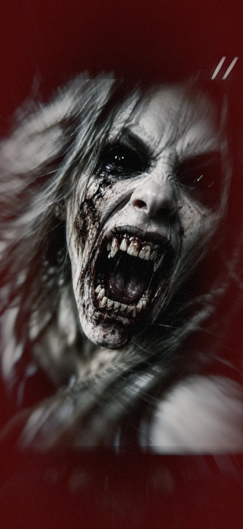 A screaming ghoul rushes at you.